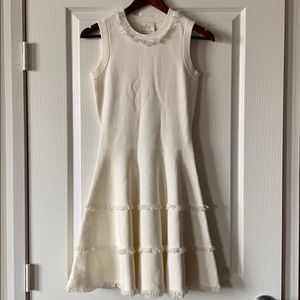 Kate Spade Sleeveless Sweater Dress with Fringe